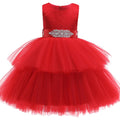 Princess Baby Girl Christmas Dress Tutu Costume 3years-12years Red by Baby Minaj Cruz
