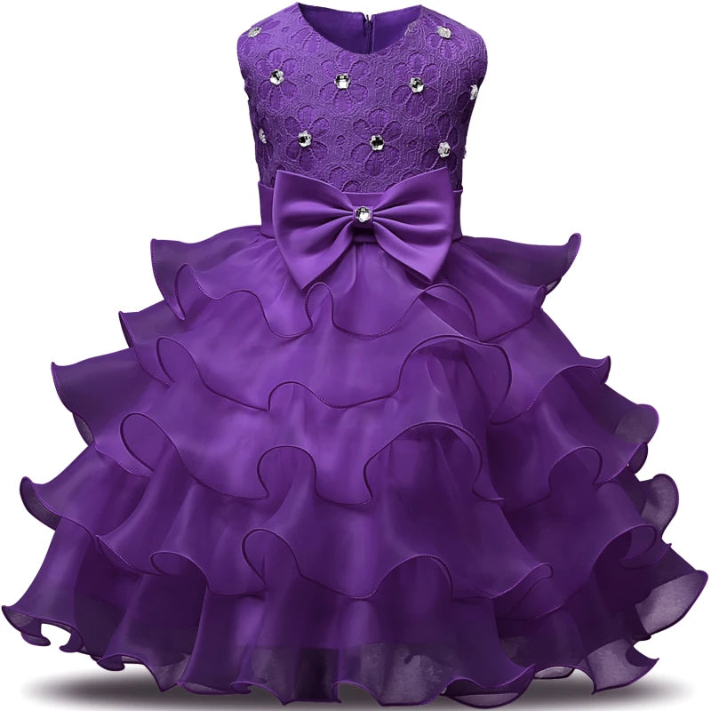 Lace Sleeveless Flower Girl Dress For Girls by Baby Minaj Cruz