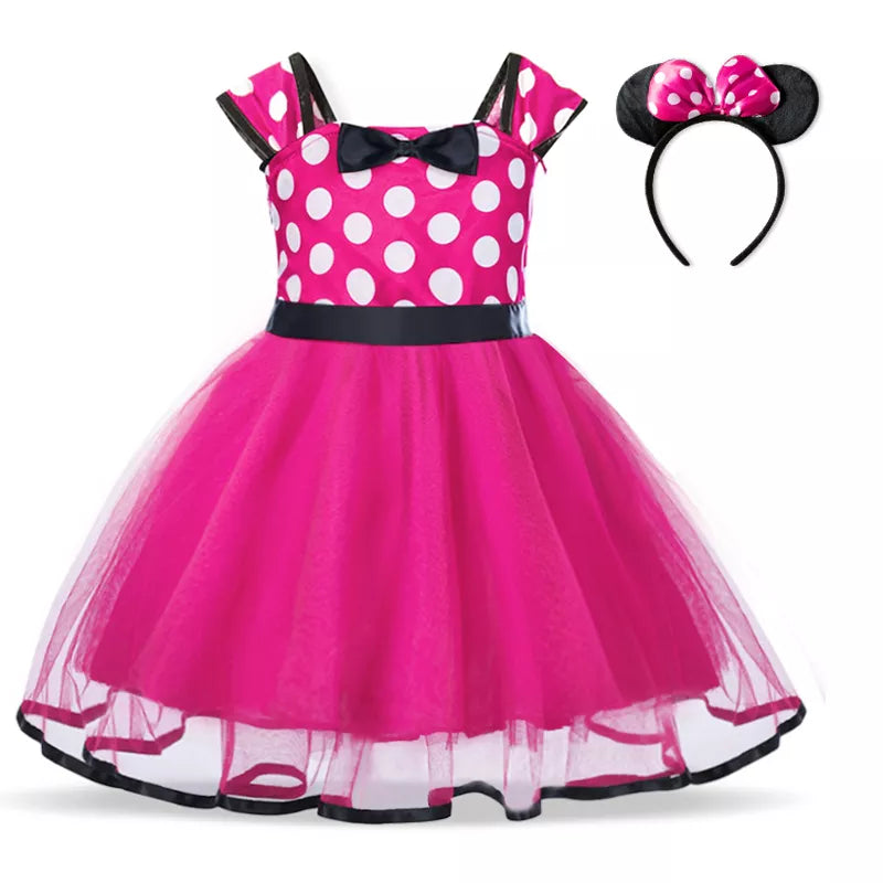 Mini Mouse Baby Girl Dress 2-6 Years Baby Christmas Dress Above Knee Short sleeves by Baby Minaj Cruz