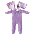 4 Pcs/Set best newborn photography props Baby Romper Light purple by Baby Minaj Cruz
