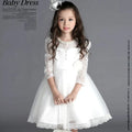 Princess White Lace Flower Girl Dresses by Baby Minaj Cruz