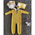 4 Pcs/Set best newborn photography props Baby Romper Yellow by Baby Minaj Cruz