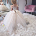 Ivory Sleeveless Flower Girl Dresses by Baby Minaj Cruz