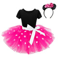 Mini Mouse Baby Girl Dress 2-6 Years Baby Christmas Dress Above Knee Short sleeves black by Baby Minaj Cruz