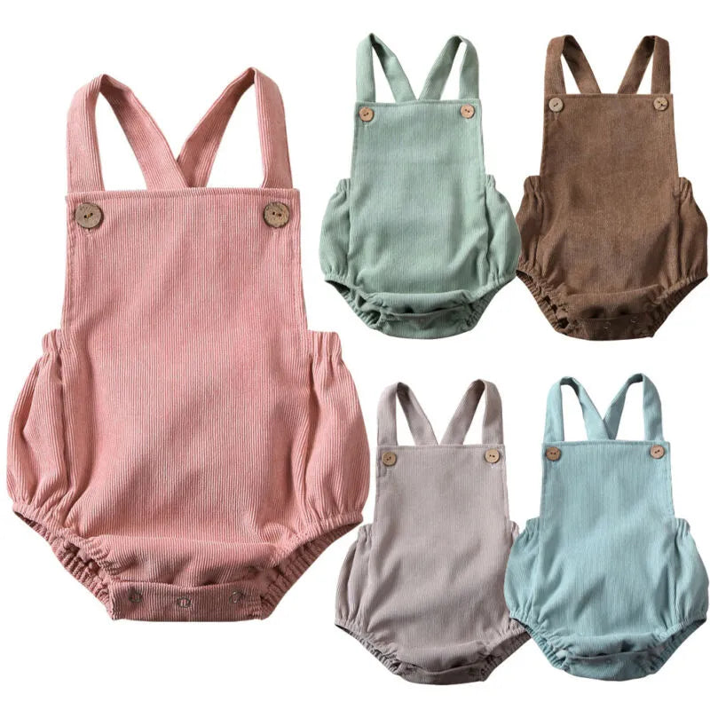 Sleeveless Velvet Newborn Winter Romper Outfits For Unisex by Baby Minaj Cruz