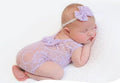 Deep V Backless Newborn Romper Dress For Toddler purple United States by Baby Minaj Cruz