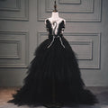 Elegant Prom Swan Crystal princess tutu dress 1 year-14years black by Baby Minaj Cruz