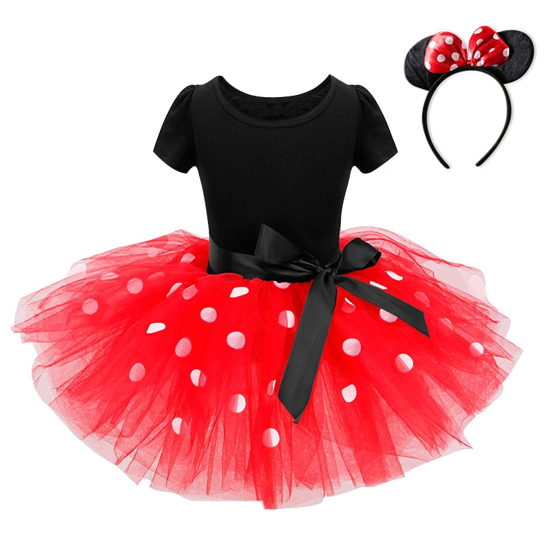 Mini Mouse Baby Girl Dress 2-6 Years Baby Christmas Dress Above Knee Short sleeves by Baby Minaj Cruz