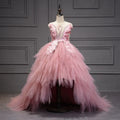 Elegant Prom Swan Crystal princess tutu dress 1 year-14years Dark Pink by Baby Minaj Cruz