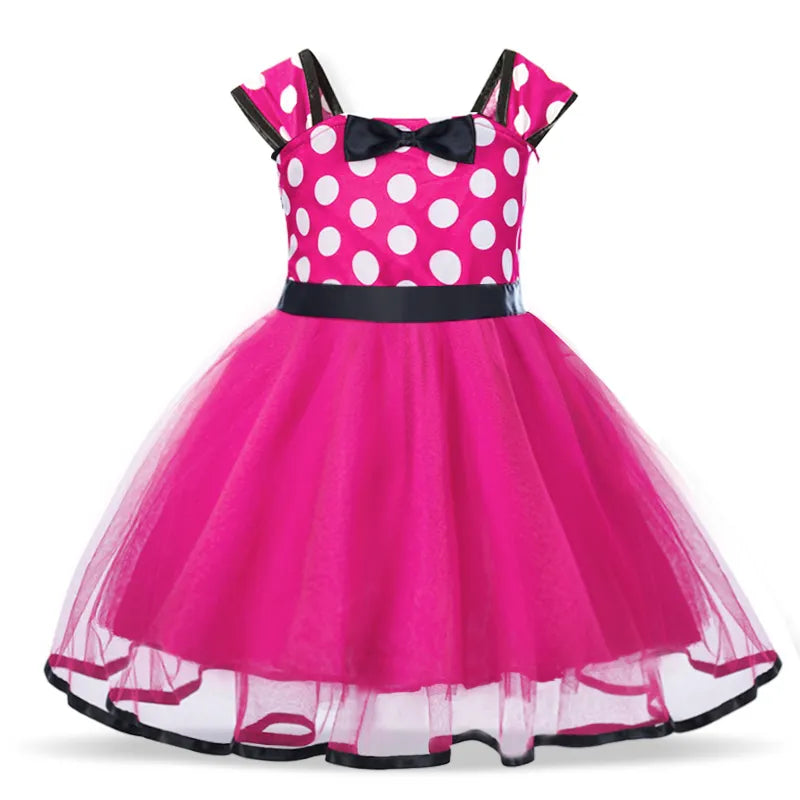 Mini Mouse Baby Girl Dress 2-6 Years Baby Christmas Dress Above Knee Short sleeves pink by Baby Minaj Cruz