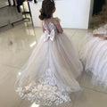 Ivory Sleeveless Flower Girl Dresses ivory by Baby Minaj Cruz