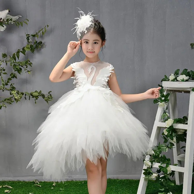 Elegant Prom Swan Crystal princess tutu dress 1 year-14years by Baby Minaj Cruz