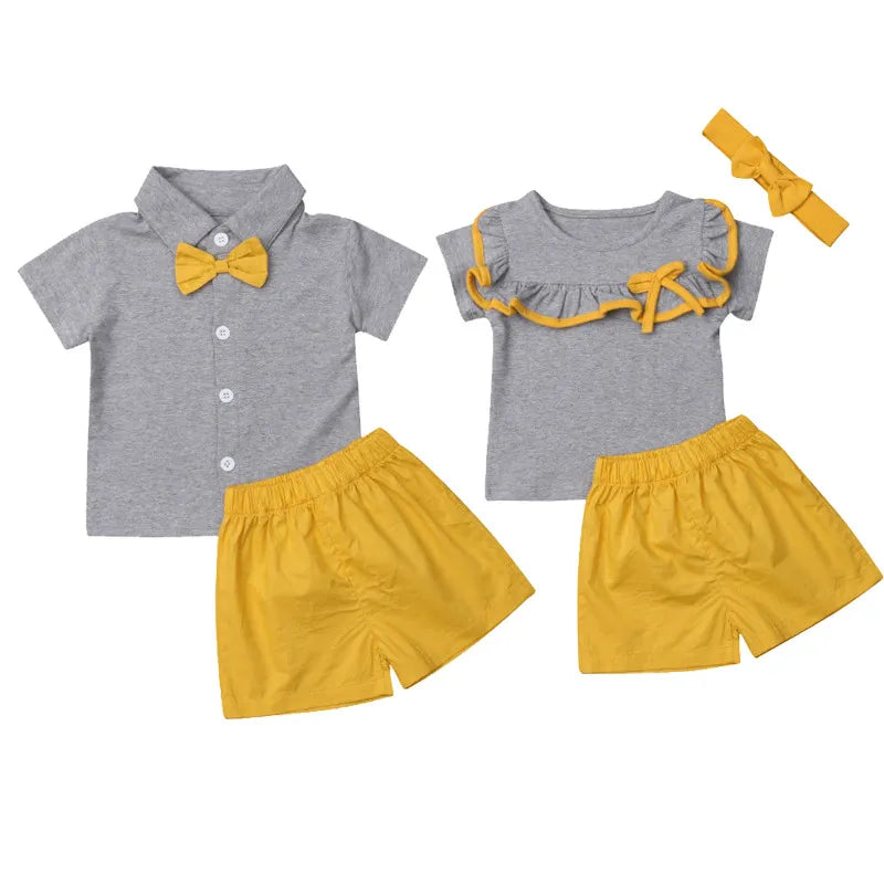 Causal Summer Newborn Twins Clothes by Baby Minaj Cruz