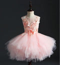 Princess Pink Tulle Prom Dress For Wedding short style by Baby Minaj Cruz