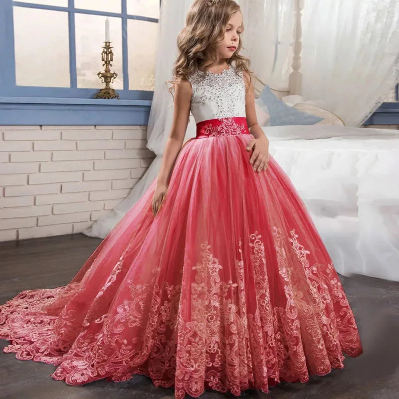 Evening Party Elegant 1st birthday dress for baby girl by Baby Minaj Cruz