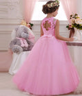 Evening Party Elegant 1st birthday dress for baby girl Pink by Baby Minaj Cruz