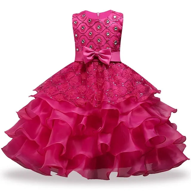 Sequin Tutu Dresses For Toddler Girls Party Dress Rose pink by Baby Minaj Cruz
