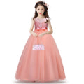 Long Sleeve Tulle Lace Flower Girl Dresses by Baby Minaj Cruz