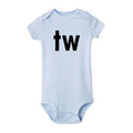 Twins Romper Jumpsuit Outfits blue by Baby Minaj Cruz