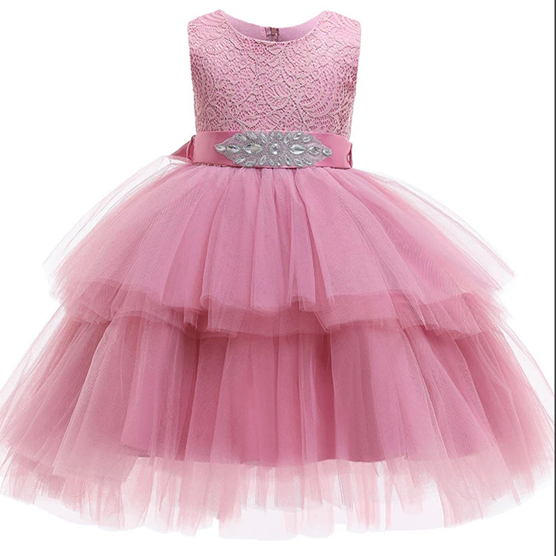 Princess Baby Girl Christmas Dress Tutu Costume 3years-12years Pink by Baby Minaj Cruz