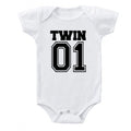 Newborn Twins Clothes For Summer White by Baby Minaj Cruz