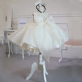 White Mini Dress For Baptism Girl 3M-4Years by Baby Minaj Cruz