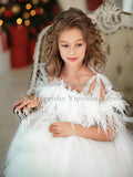 Off The Shoulder White Flower Girl Dress by Baby Minaj Cruz