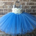 Birthday Tutu Dress With Ball Gown For Birthday light blue by Baby Minaj Cruz