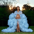 Fluffy Tulle Maternity Photo Shoot Dress SKY by Baby Minaj Cruz