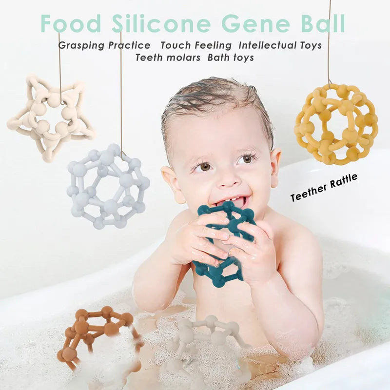 Safety Silicone Best Baby Teething Toy For Children by Baby Minaj Cruz