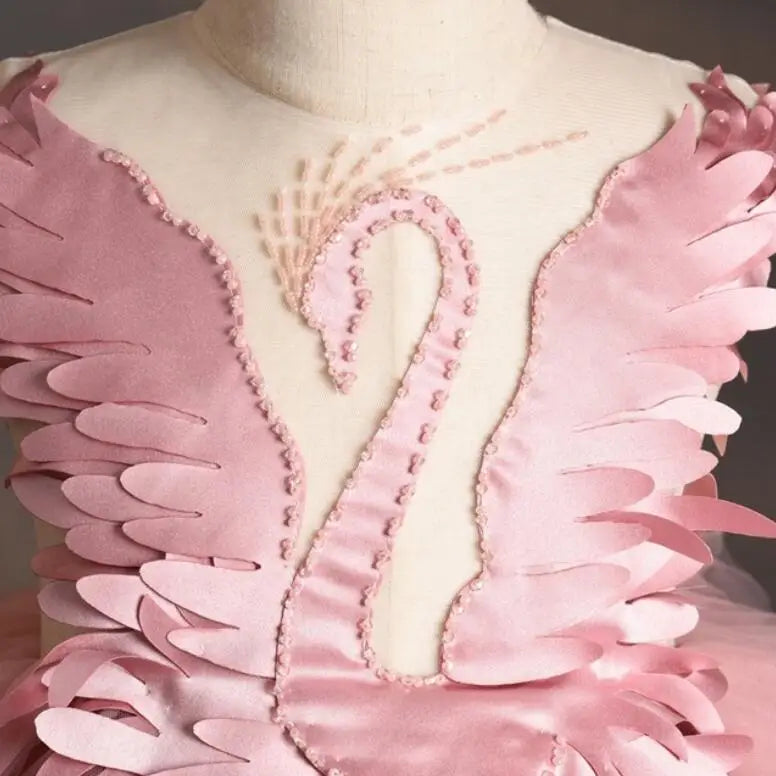 Elegant Prom Swan Crystal princess tutu dress 1 year-14years by Baby Minaj Cruz