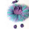 Baby Girl Pink Flower Crochet Tutu Dress PURPLE by Baby Minaj Cruz