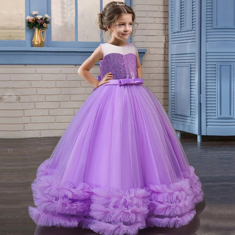 Evening Party Elegant 1st birthday dress for baby girl by Baby Minaj Cruz