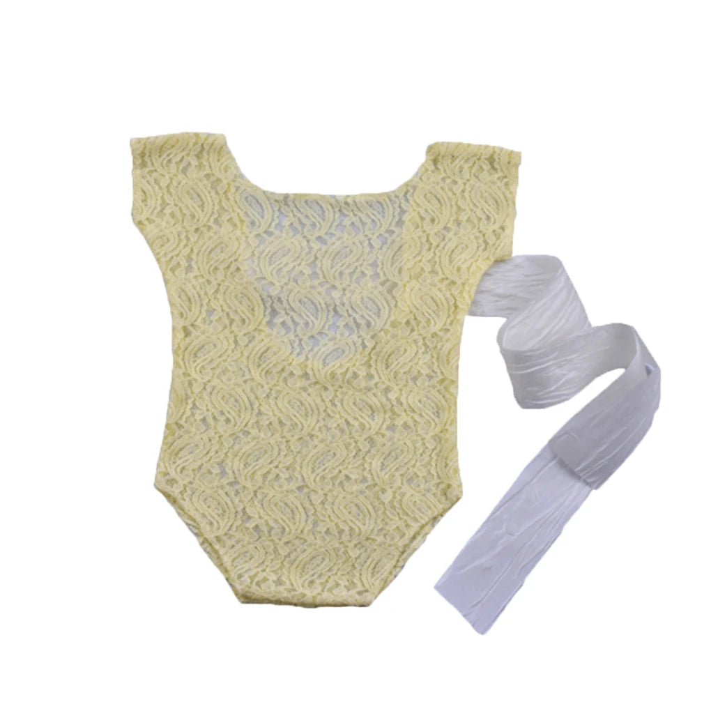 Deep V Backless Newborn Romper Dress For Toddler by Baby Minaj Cruz