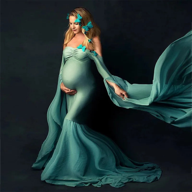 Maternity Bodycon Maxi Dress by Baby Minaj Cruz