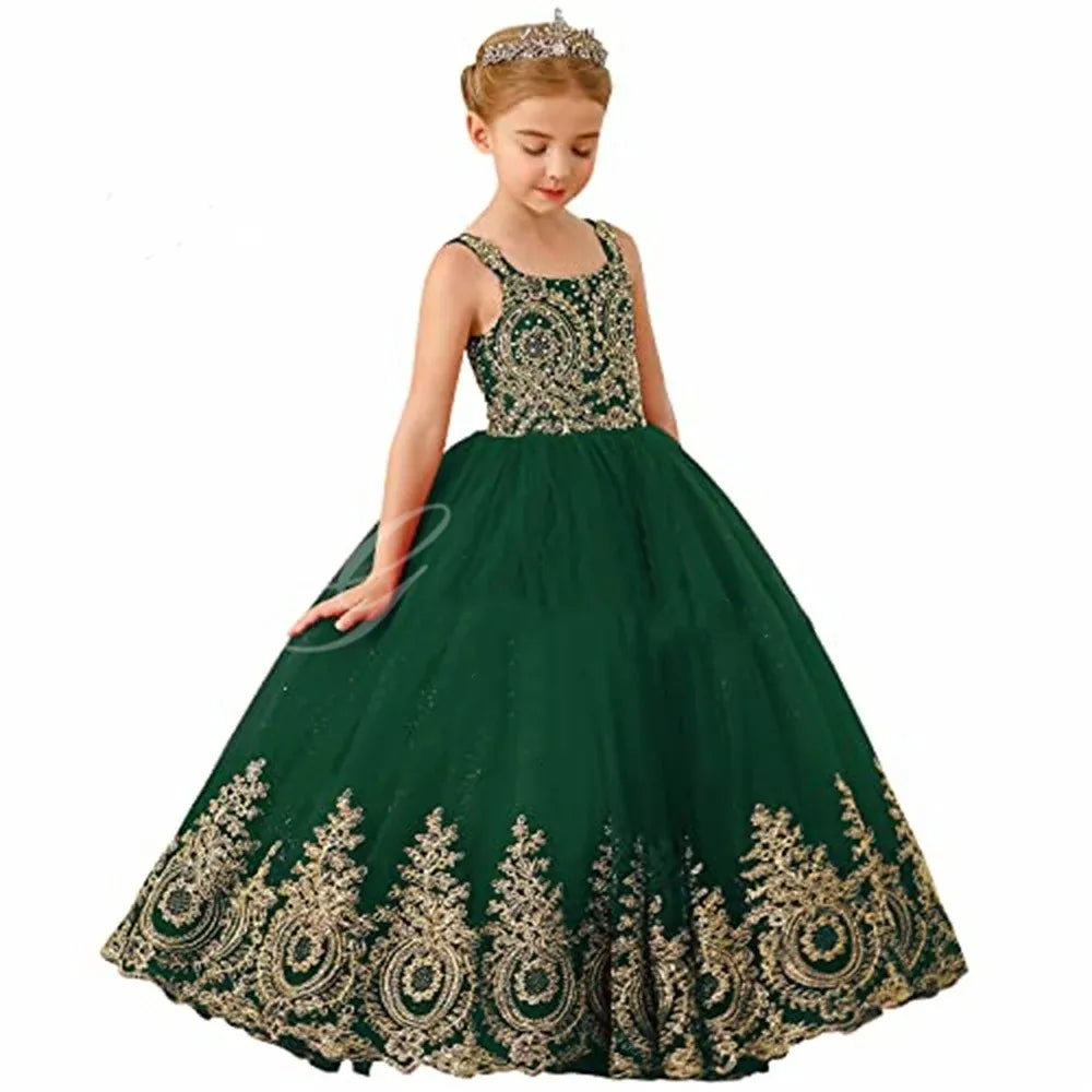 Emerald Green Flower Girl Dresses for Wedding Emerald Green by Baby Minaj Cruz