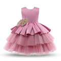 Baby Girl wedding dress Tutu Fluffy Gown Pink by Baby Minaj Cruz