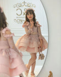 Princess Sleeve Lace Formal Junior Bride Wedding Dresses by Baby Minaj Cruz