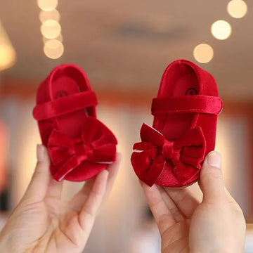 Baby Girls Infant Bow Flat Shoes by Baby Minaj Cruz