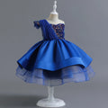Sleeveless Sequins Birthday Dress For Baby Girl blue by Baby Minaj Cruz