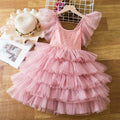 Spring Long Sleeve Flower Girl dresses For Children Pink by Baby Minaj Cruz