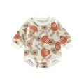 Newborn Infant Sweatshirt Romper Floral Print Long Sleeve by Baby Minaj Cruz