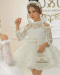 Princess Sleeve Lace Formal Junior Bride Wedding Dresses Ivory United state by Baby Minaj Cruz