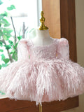 birthday queen sequin dress With Long Sleeves pink united state by Baby Minaj Cruz