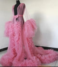 Fluffy Maternity Photo Shoots Gown Pink by Baby Minaj Cruz