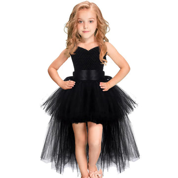 V-neck Tulle Birthday Dresses For Toddler Girl by Baby Minaj Cruz