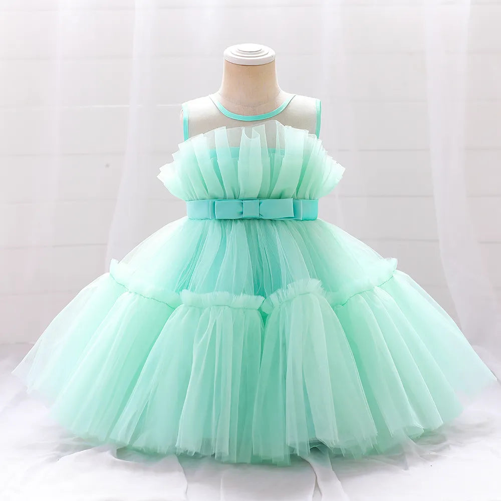 Wedding Elegant 1st Birthday tutu dress princess green by Baby Minaj Cruz