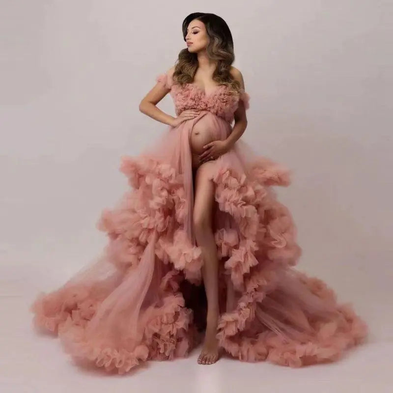 Sexy Lace Maternity Dress For Photoshoot by Baby Minaj Cruz