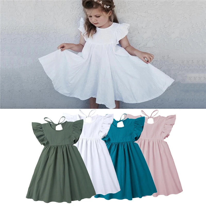 Cotton Summer Princess Dress For Baby Girl 1st Birthday by Baby Minaj Cruz