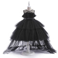 Puff Flower Girls Dress Knee Length Tulle Skirt 1year-8years black by Baby Minaj Cruz